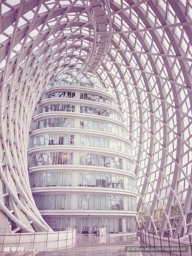 未来感建筑内部独特空间
