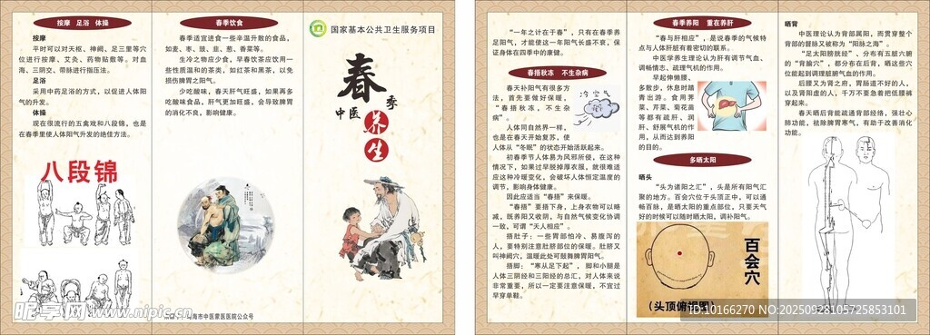 春季中医养生  三折页