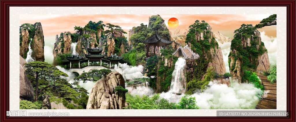 壮丽山水景观