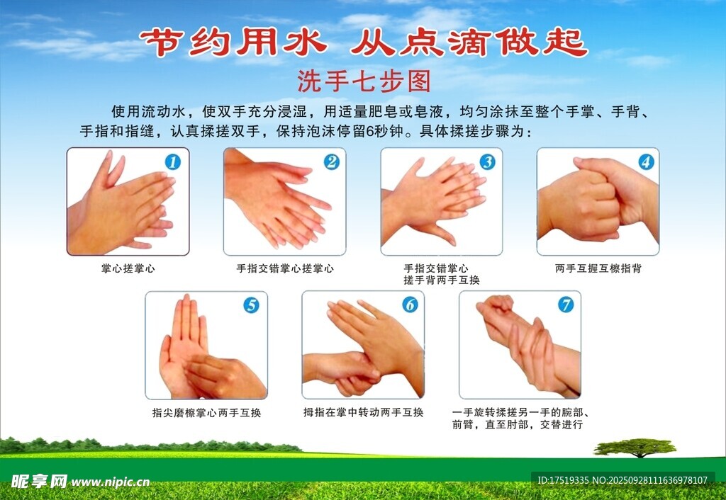 七步洗手法