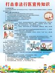打击非法行医宣传知识海报
