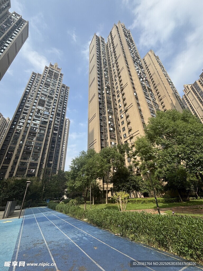 城市中的休闲健身步道景观