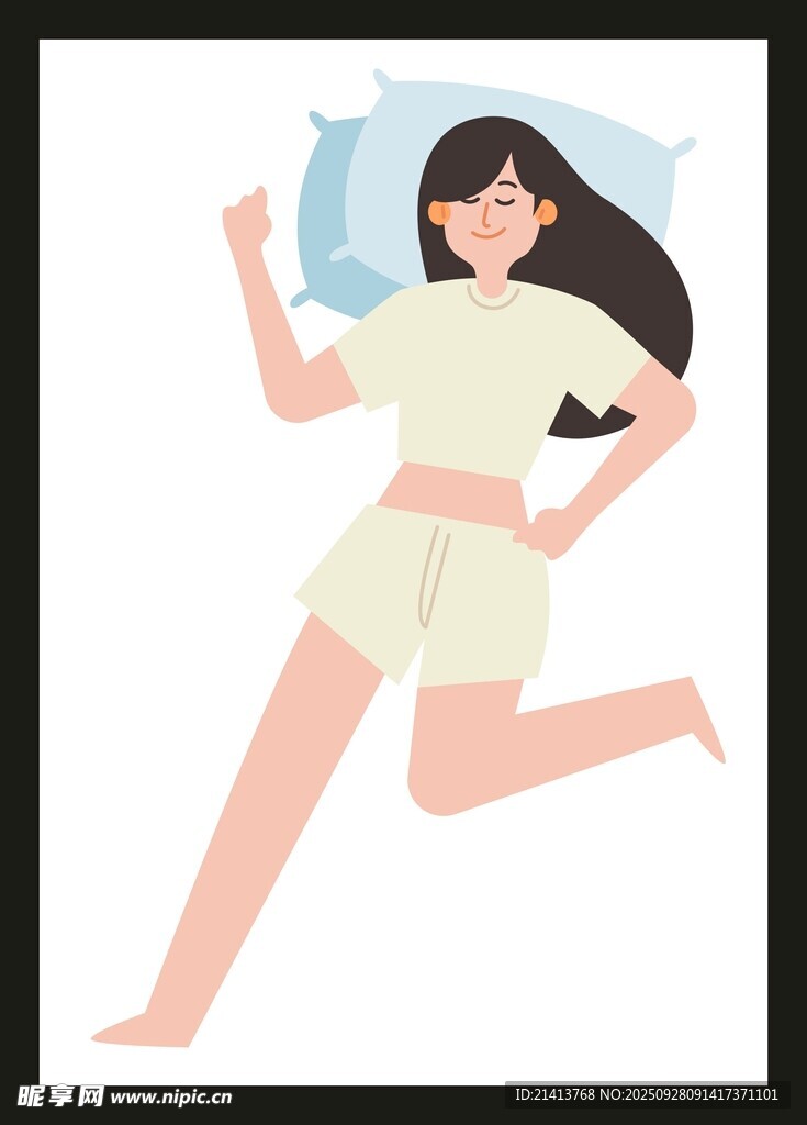 熟睡中的女子