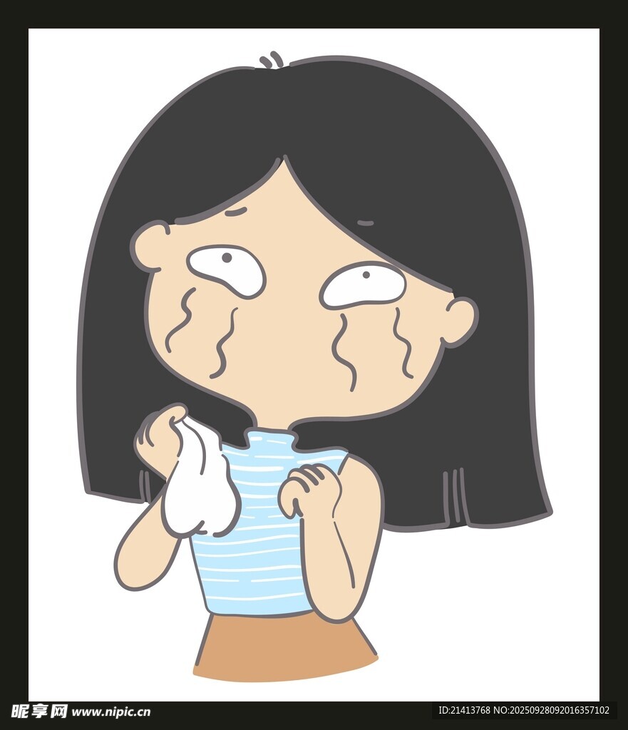 女孩哭泣