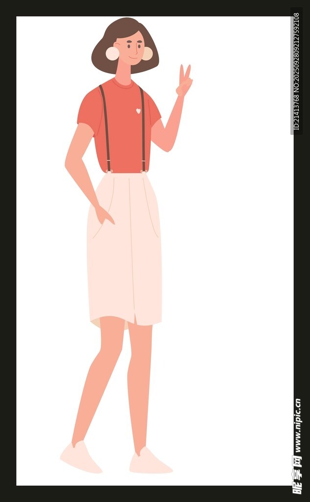 女士红衣
