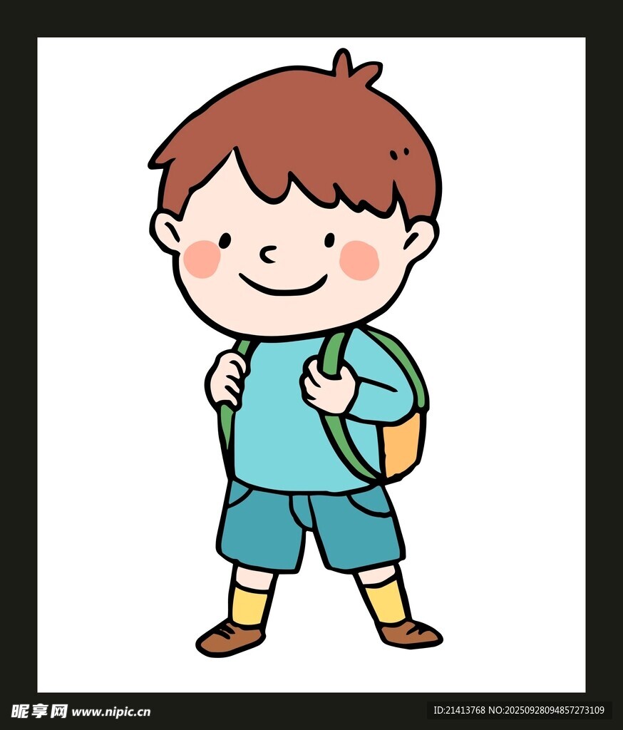 小男孩书包