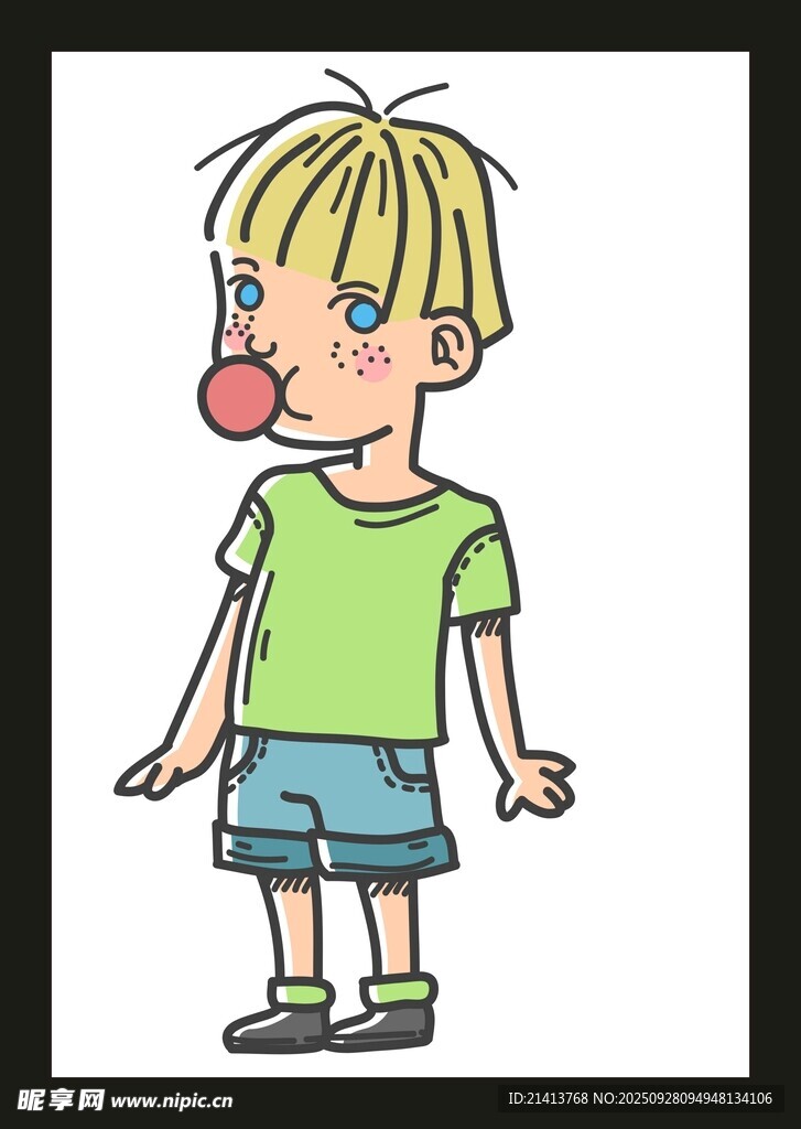 小男孩金发