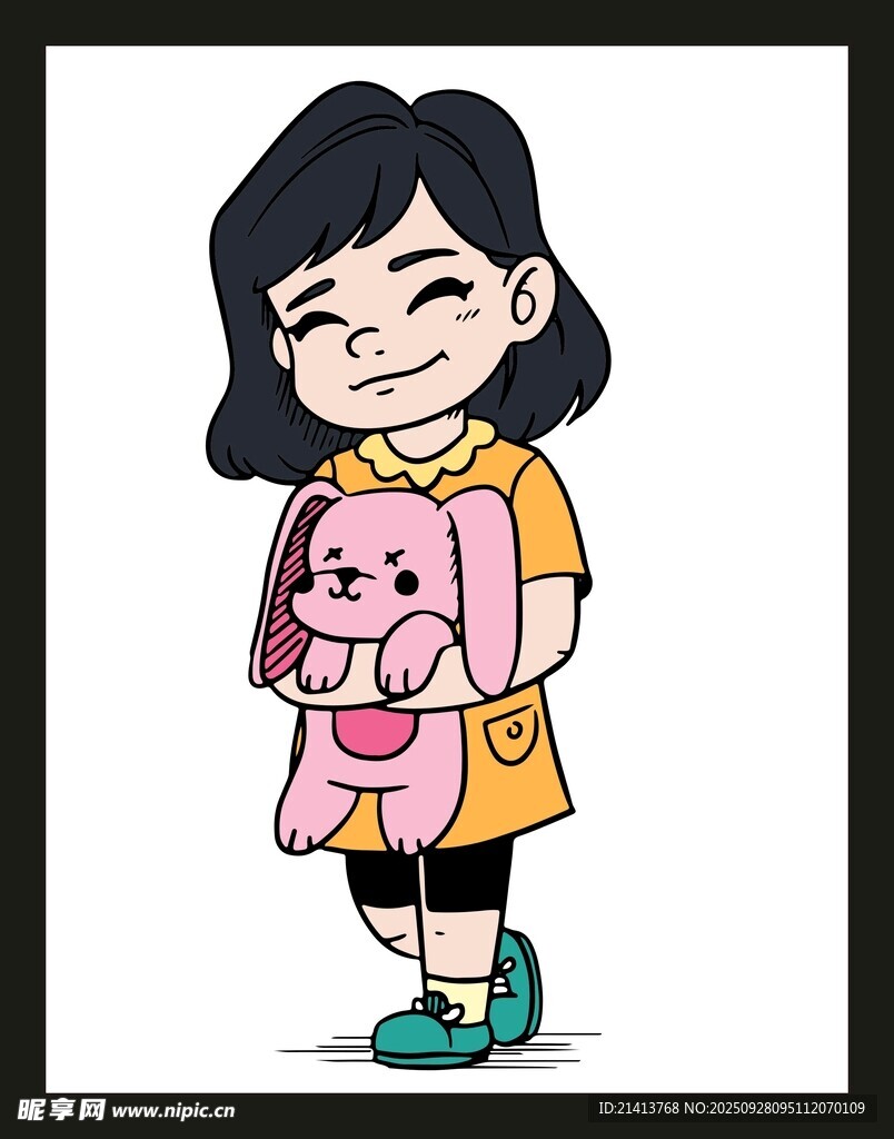 小女孩玩偶