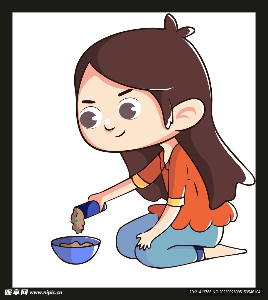女孩食材