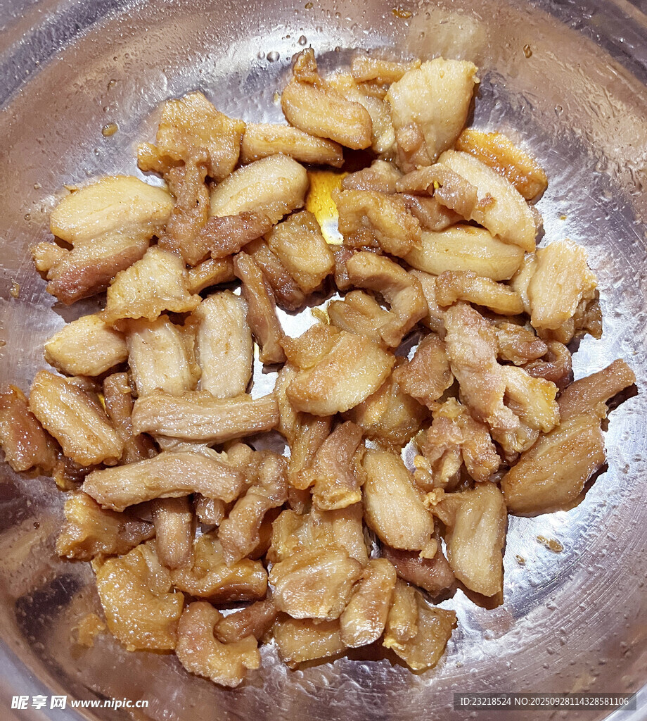 煎五花肉