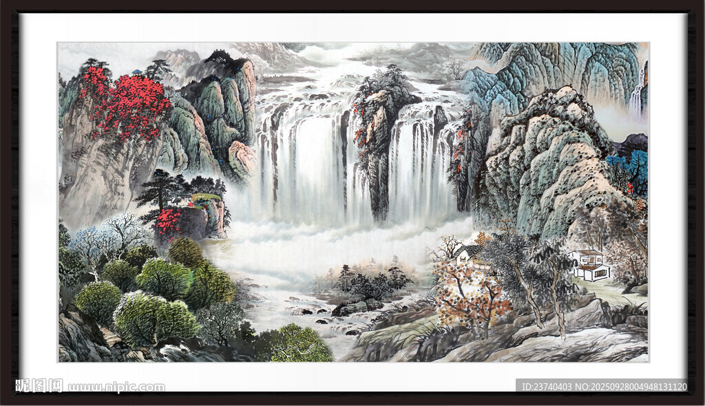 客厅山水画 