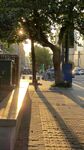 夕阳下的静谧街道