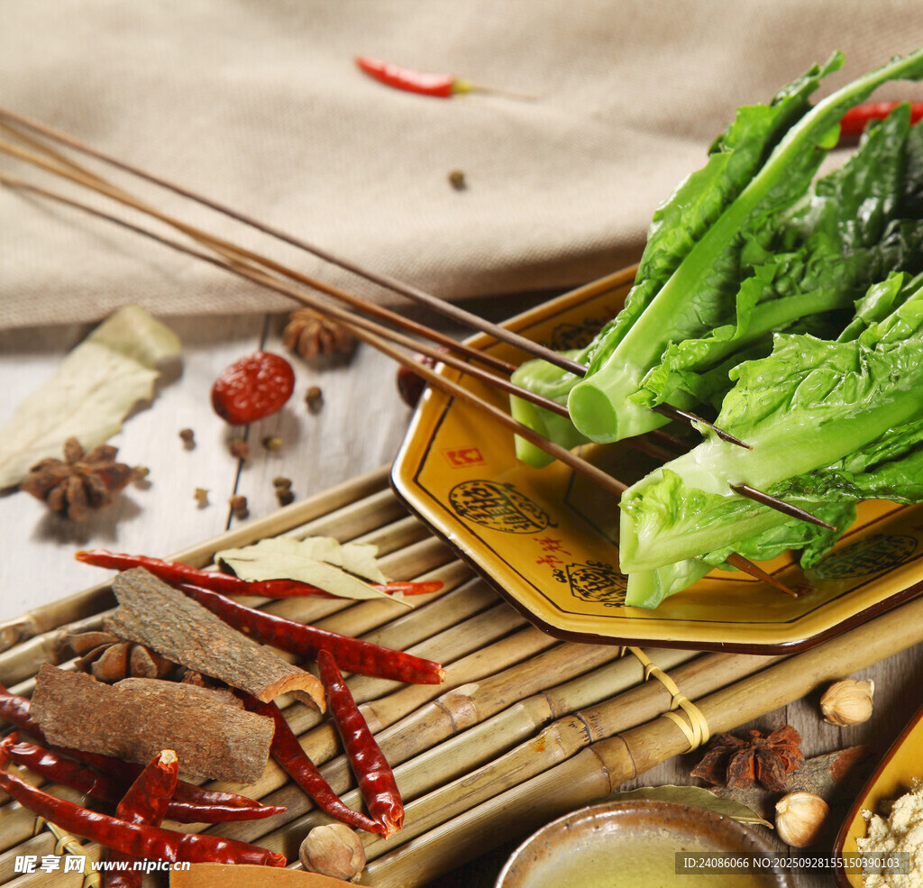 美味烧烤食材与调料组合