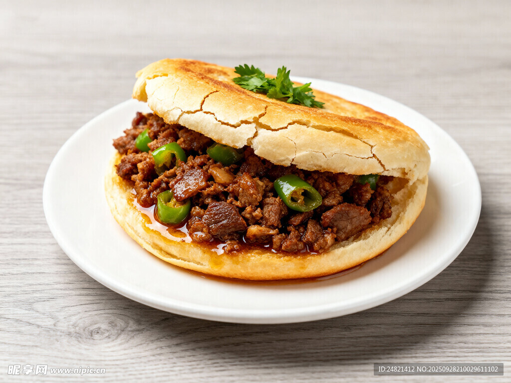 美味牛肉夹馍