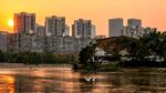 夕阳下的城市