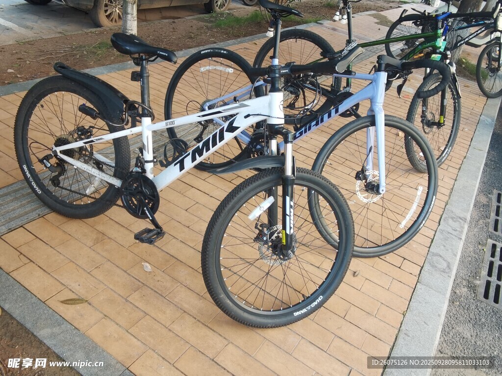 多款山地自行车展示