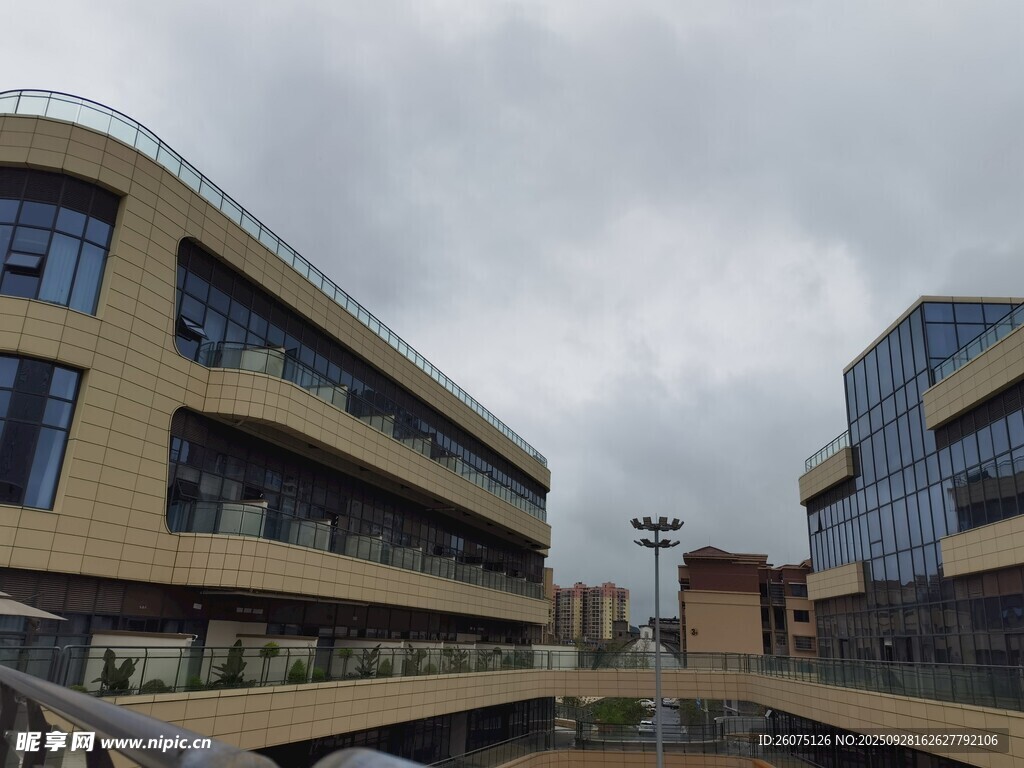 现代风格建筑群景观