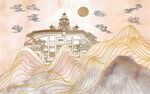 梦幻山峦间的神秘建筑
