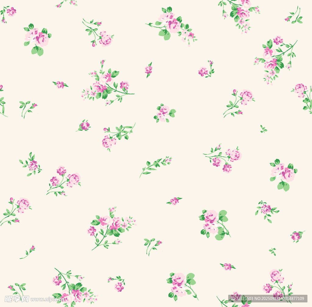 粉色花卉图案背景纹理