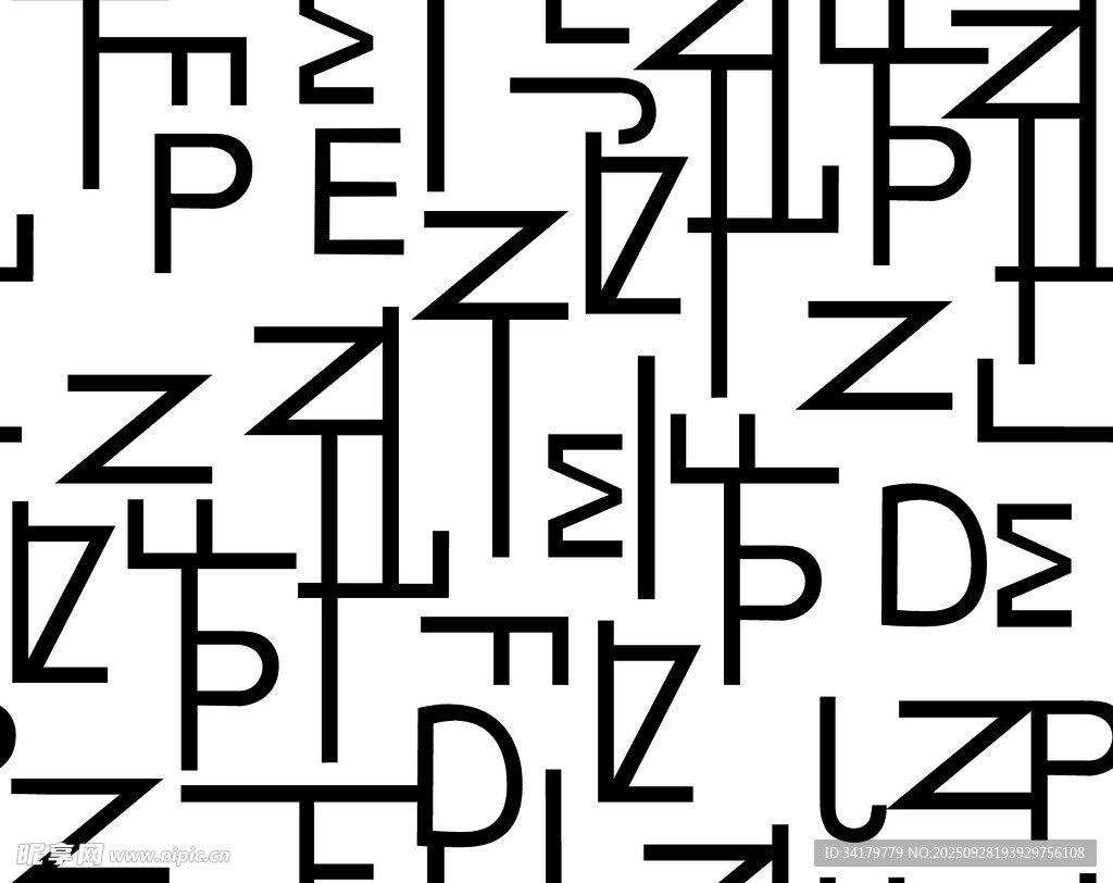 字母图案背景纹理