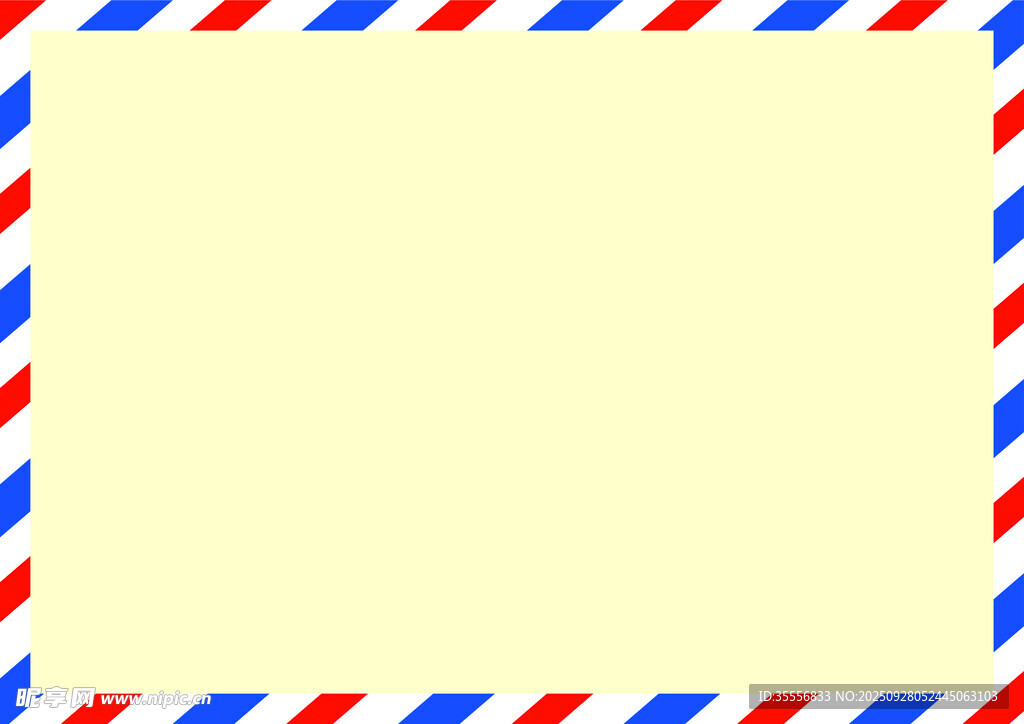 航空信封边框图案