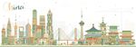 中国城市剪影