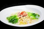 青菜虾仁鸡蛋面