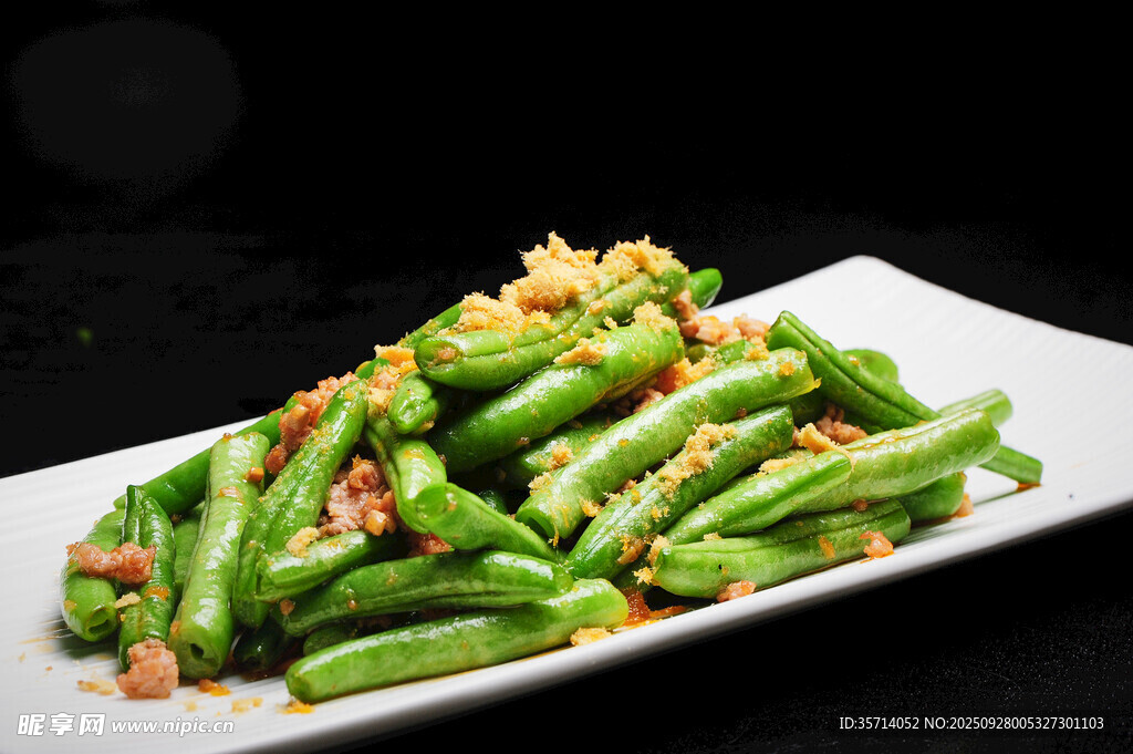 蒜香培根炒豆角