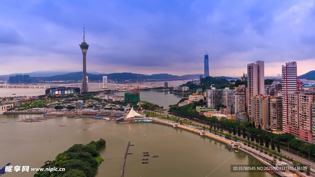 澳门建筑地标视频素材