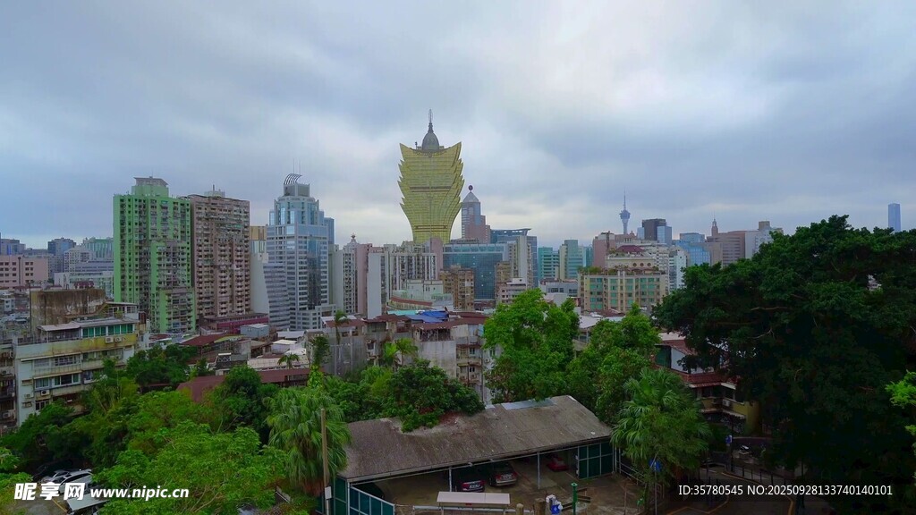 澳门建筑地标视频素材