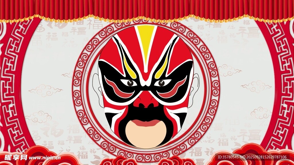 京剧脸谱装饰图案设计