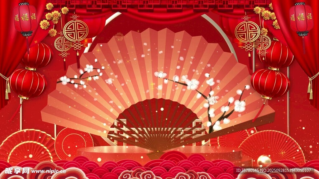 京剧脸谱LED背景视频素材