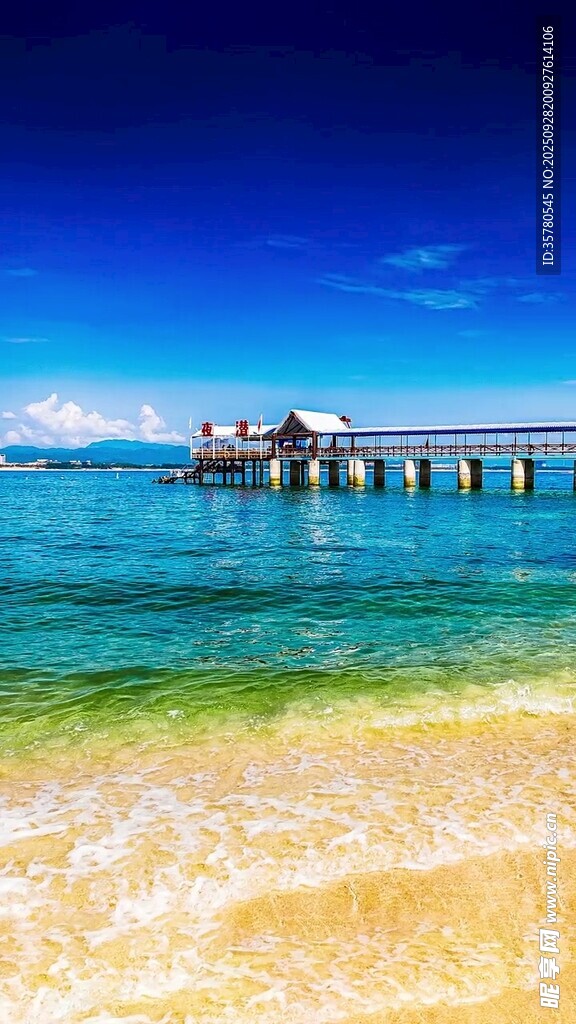 美丽海滨码头风景