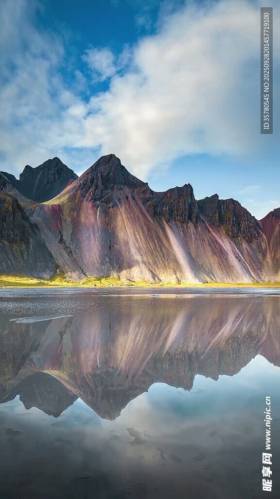 壮丽山水倒影景观