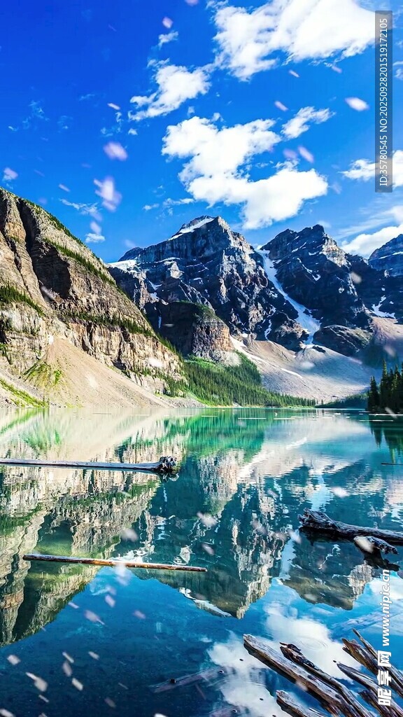 壮丽山水湖景