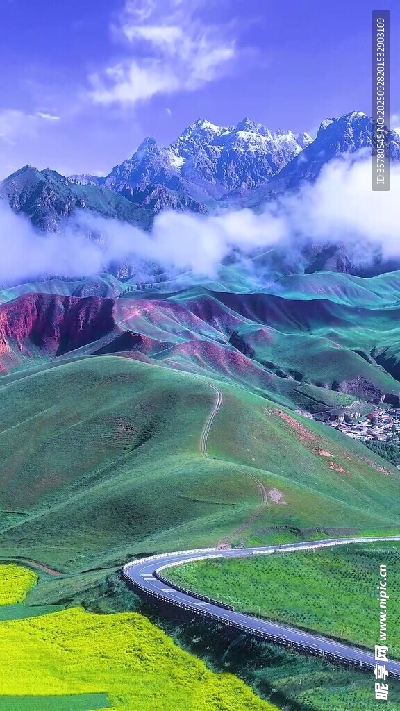 壮美高原风光景色如画