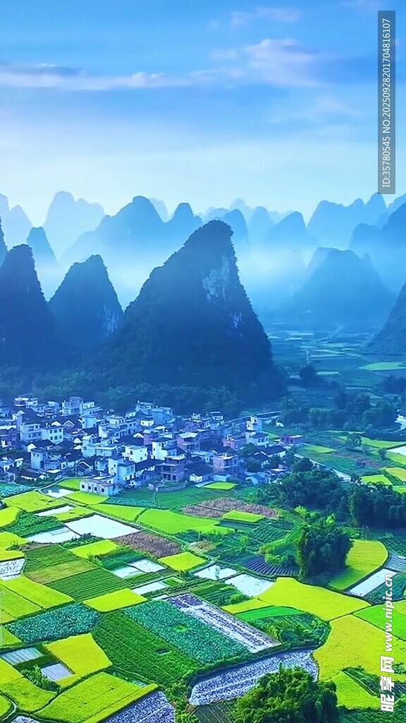 山水田园美景如画
