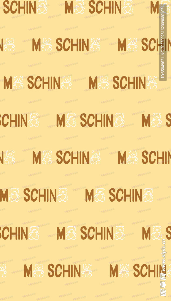 印有SCHN字样的纹理材料