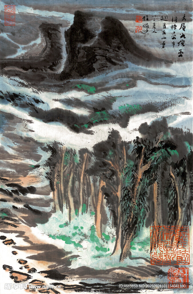 水墨山水意境画