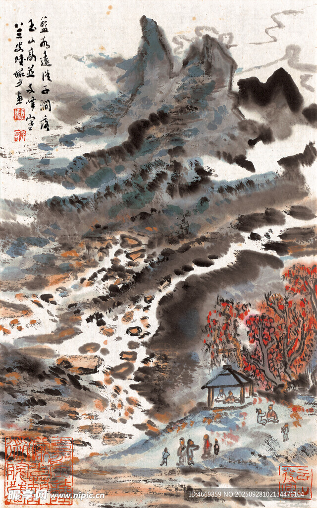 水墨山水国画作品欣赏
