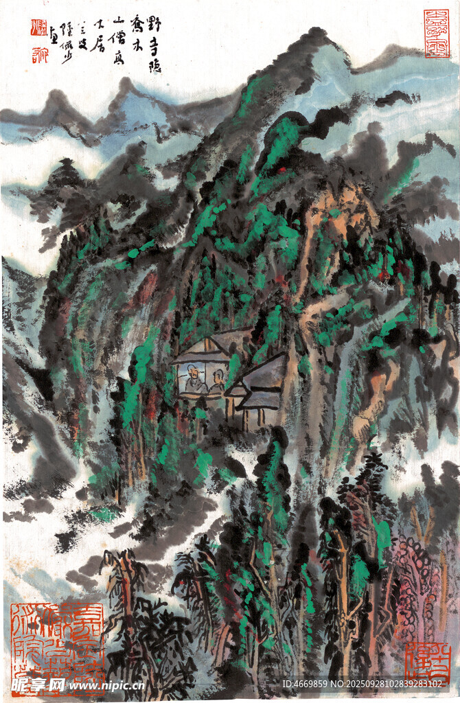 水墨山水国画作品欣赏