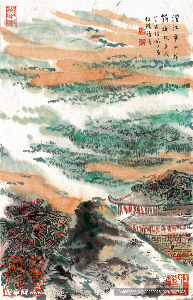 壮丽山河国画景观