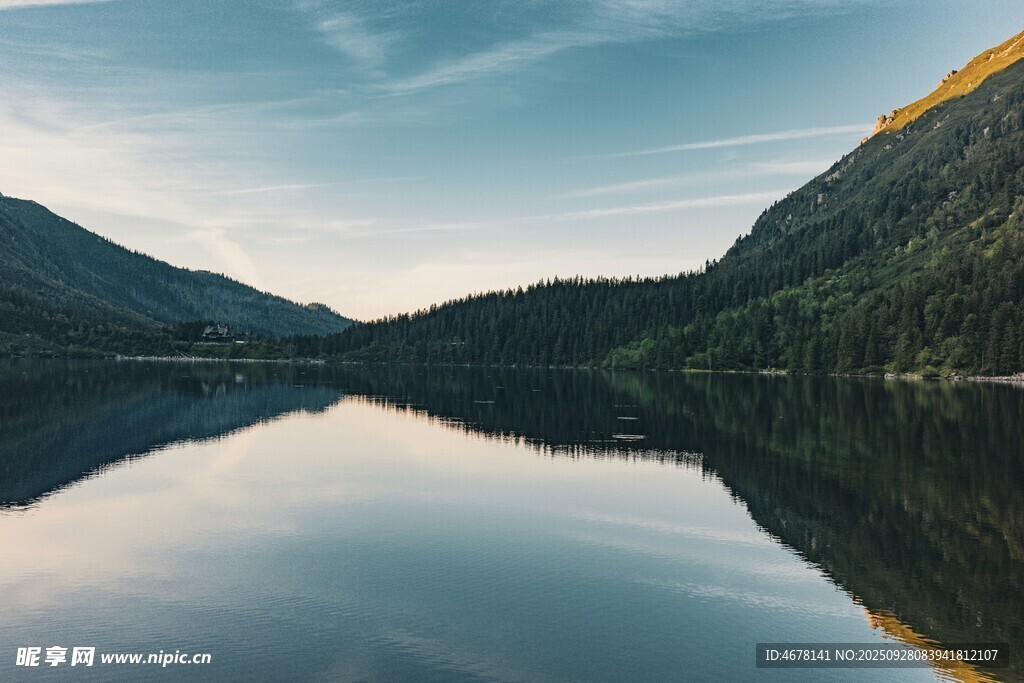 宁静山水湖景自然风光