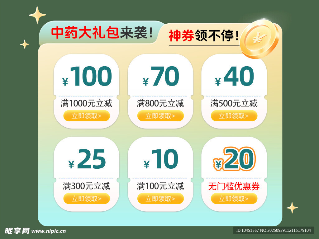 优惠券展示弹窗