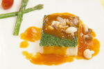 松菌菇扒菠菜豆腐
