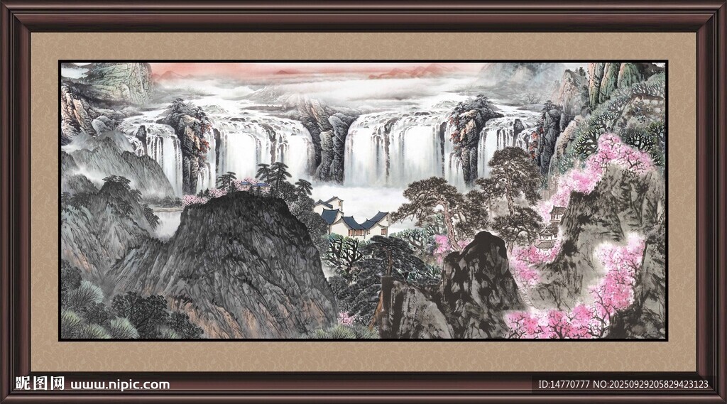 大幅山水画 