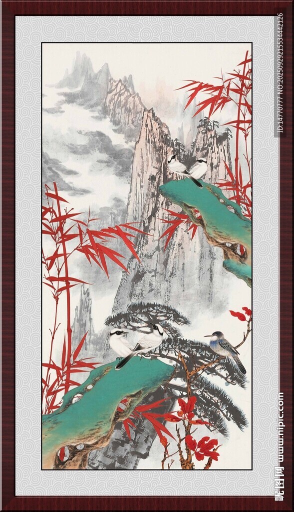 客厅山水画 