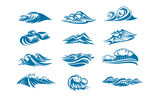海浪图案