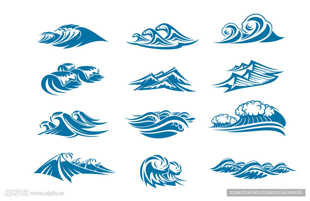 海浪图案