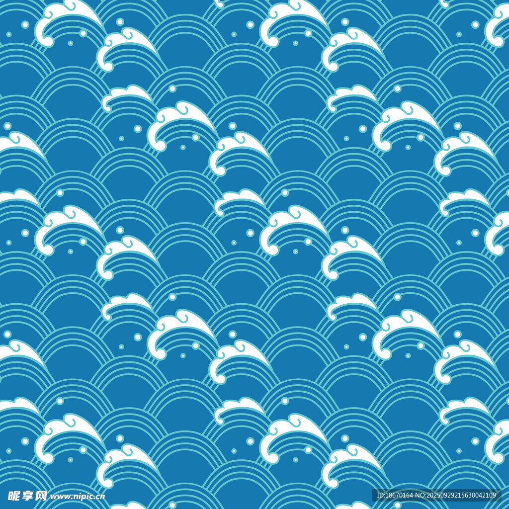 海浪图案 